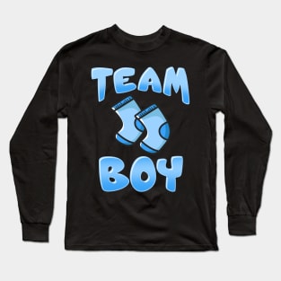 Team Boy - Pregnancy Announcement - Baby Shower Long Sleeve T-Shirt